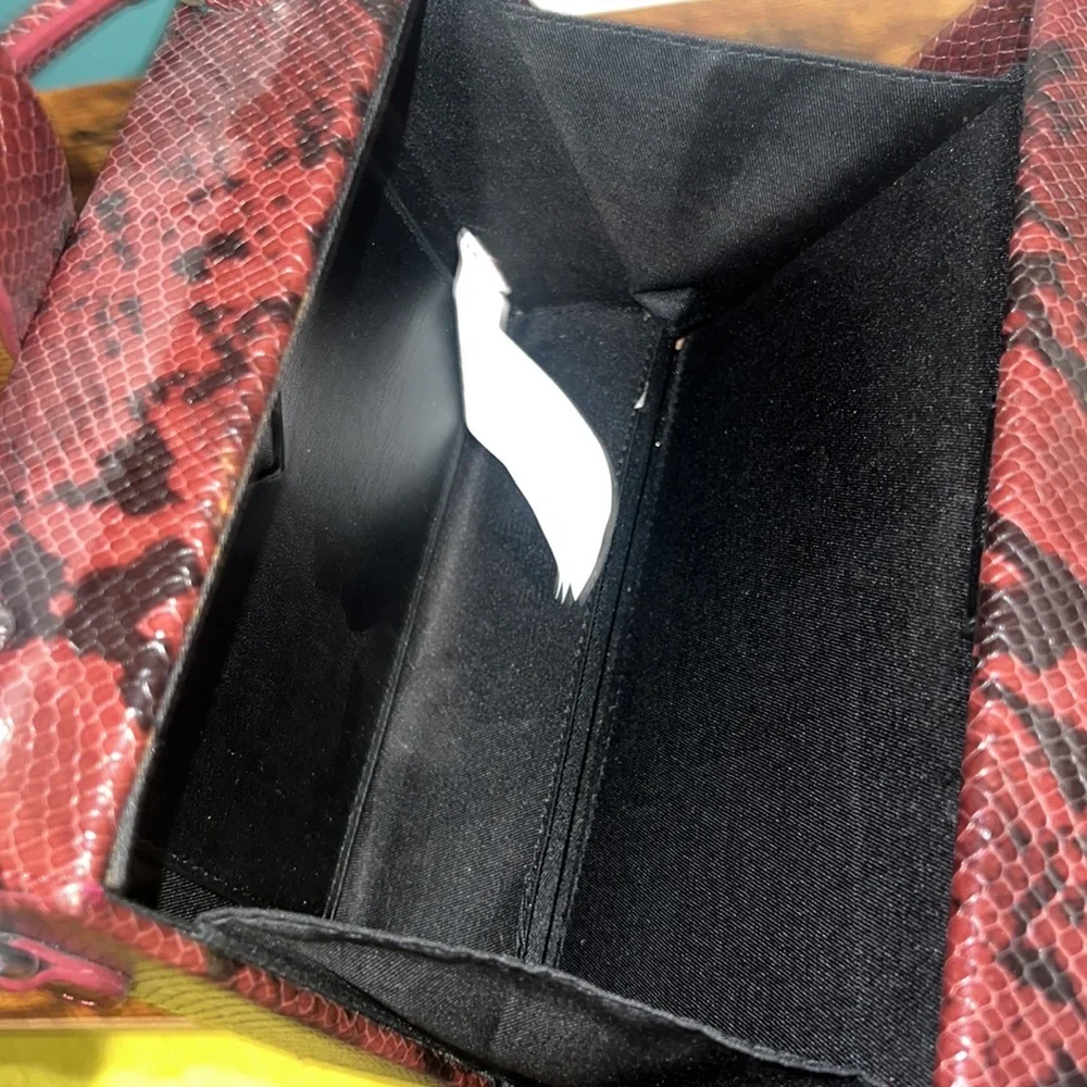 Zara Basic Python Train-case Purse - Picture 6 of 8